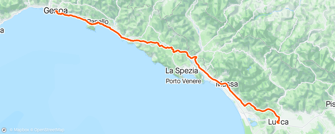 Map of the activity, Giro d’Italia - Stage 5