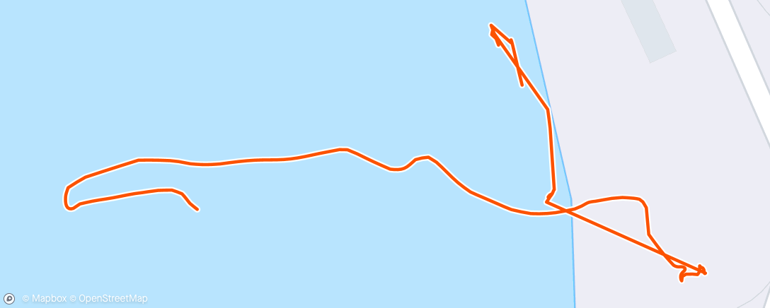 Map of the activity, Afternoon Kayaking