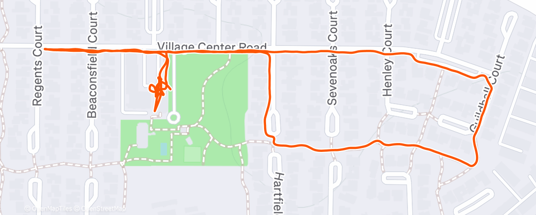 Map of the activity, Walk