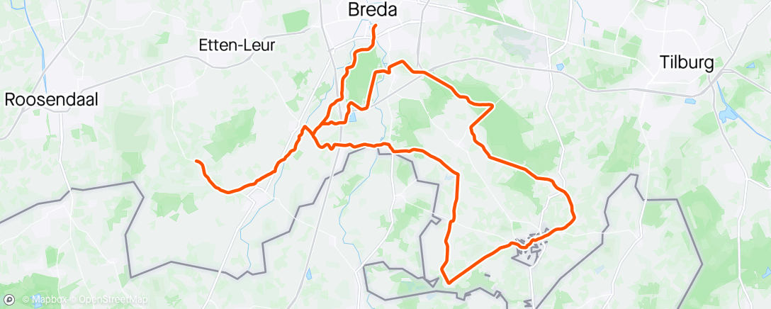 Map of the activity, Avondrit met Bredania
