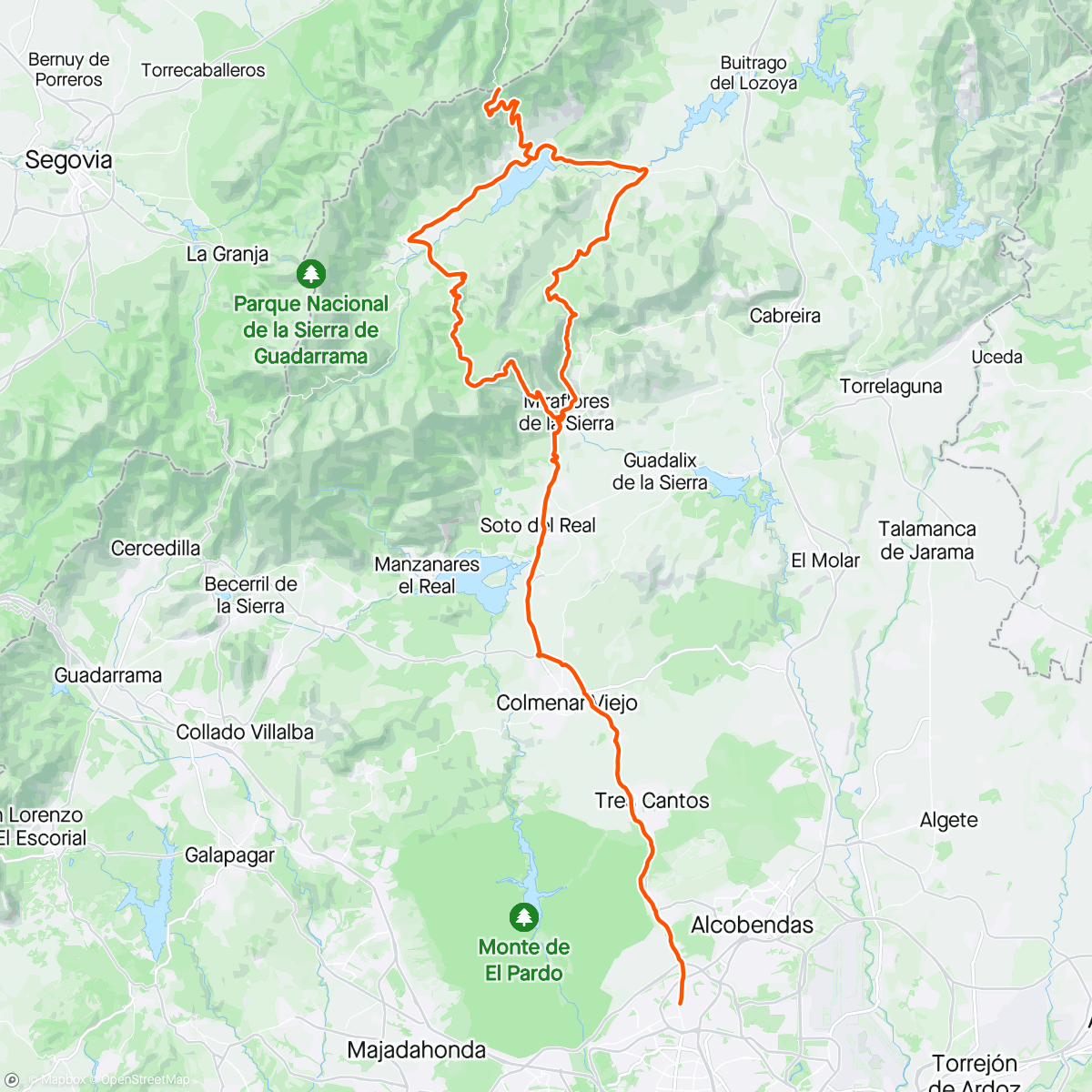 Map of the activity, La “Pepe Cano” 🏞️🏔️⛰️