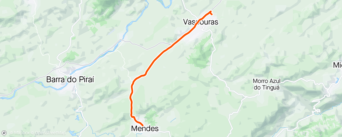 Map of the activity, Vassouras & Mendes