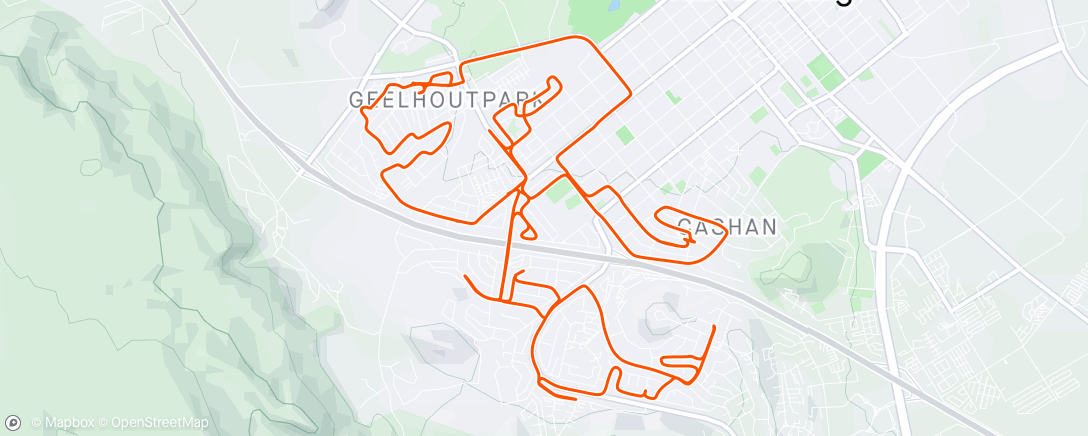 Map of the activity, Spotter Ride