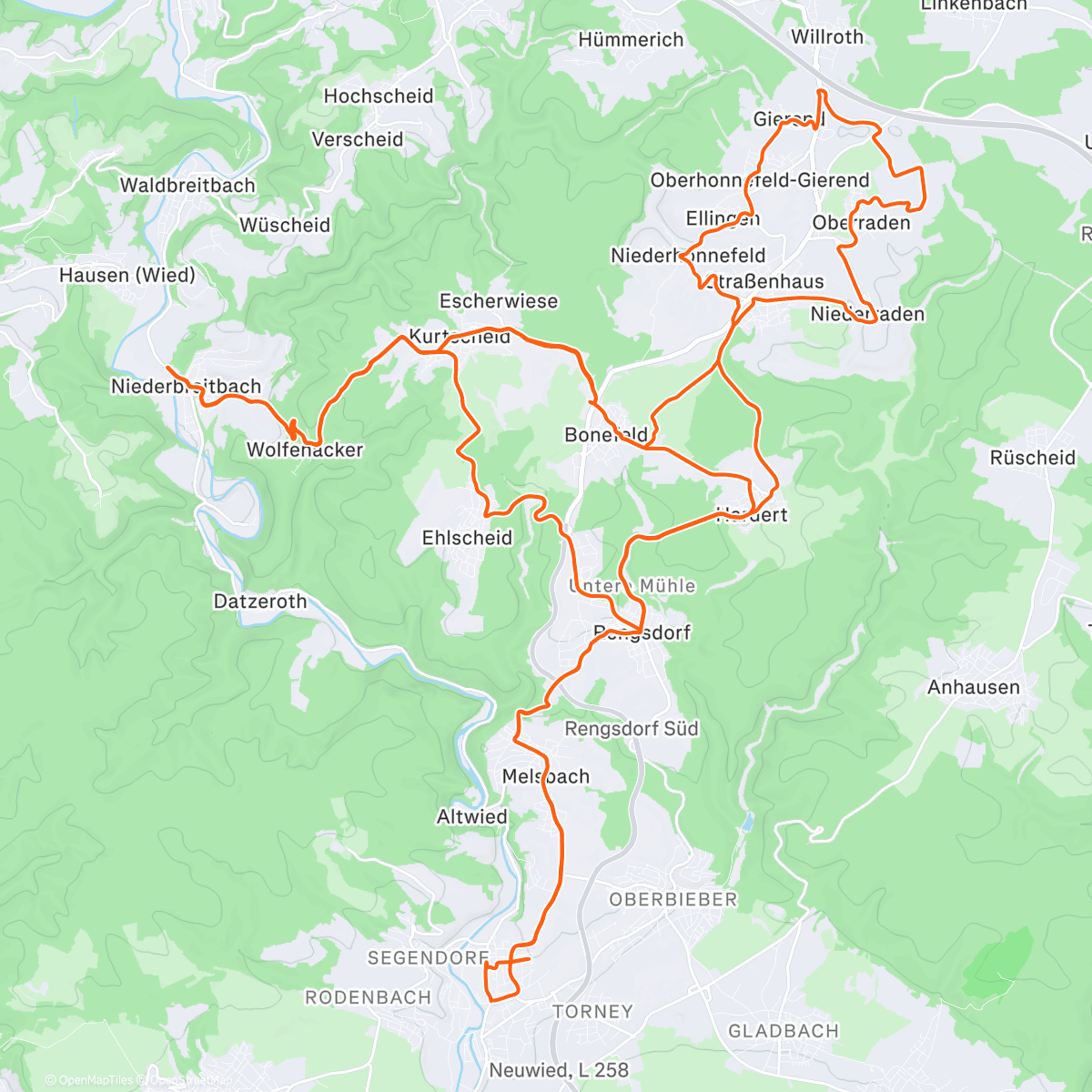 Map of the activity, Pre-Christmas Lactate Testing 🎄