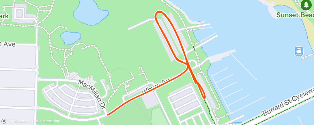Map of the activity, Afternoon Ride