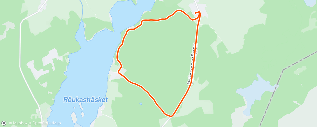 Map of the activity, Morning Run