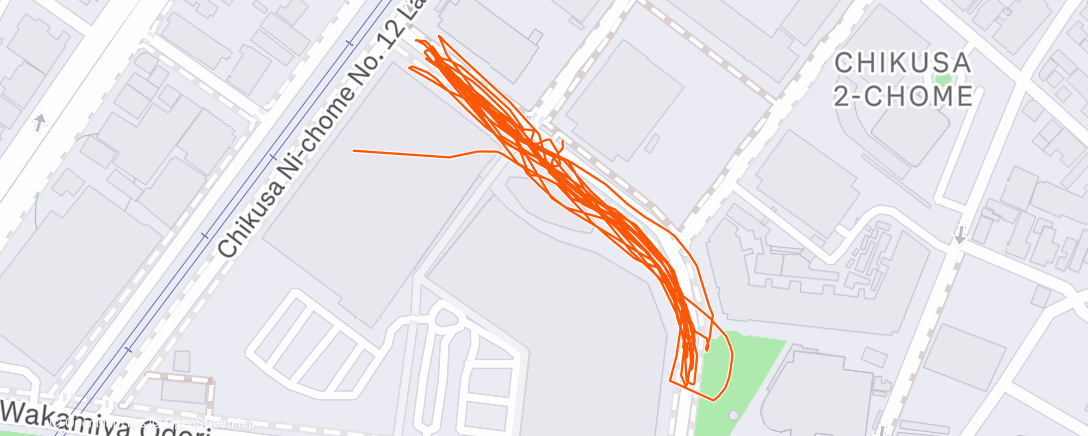 Карта физической активности (朝のランニング)