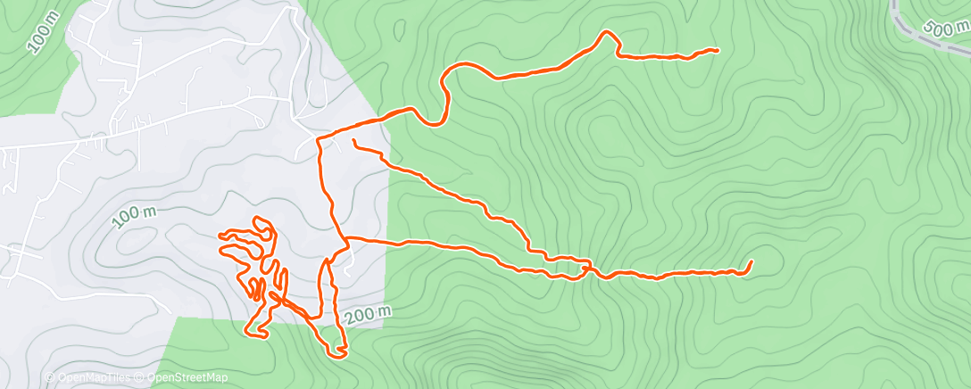 Map of the activity, Morning Trail Run