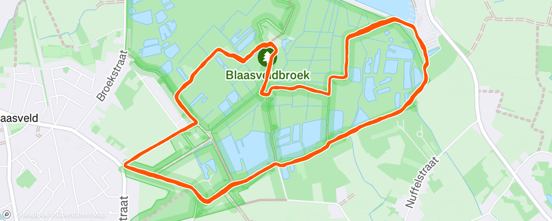 Mapa de la actividad (Ochtendloop)