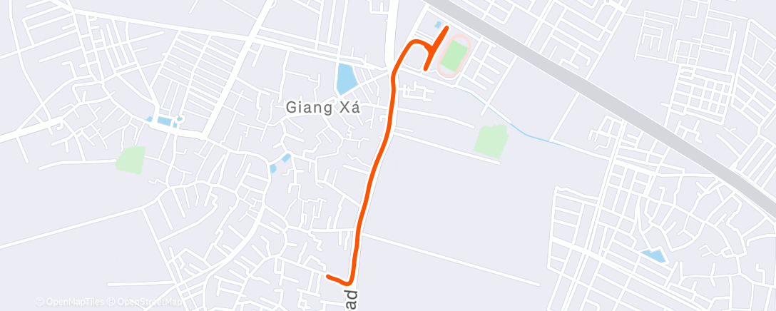 Map of the activity, Morning Run