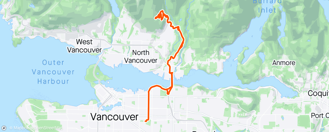 Map of the activity, Pretty much a canoe trip today 🌧️ 🌧️ 🌧️ 🚵‍♂️ 🌲