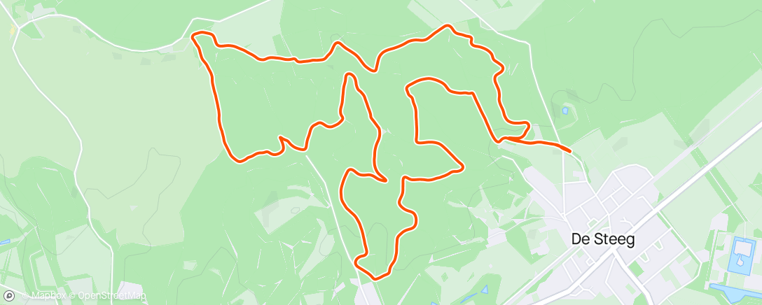 Map of the activity, Home trails ⛰️