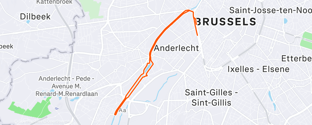 Map of the activity, heavy sky, heavy legs and butt in bx run