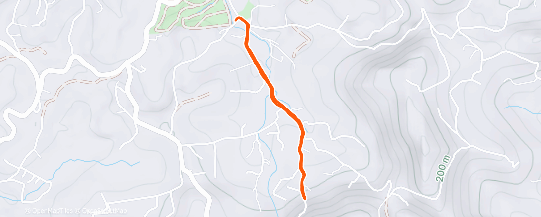 Map of the activity, Evening Hike