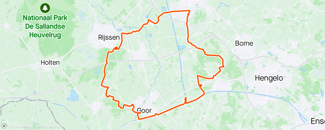 Map of the activity, Route met potentie