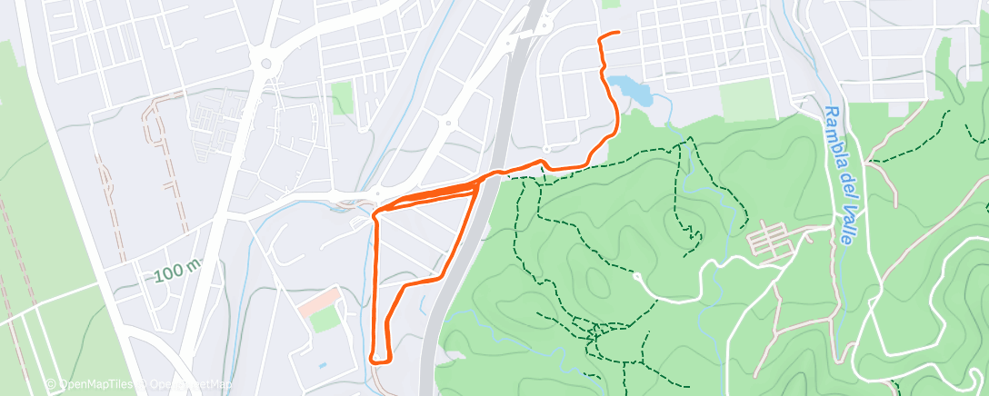 Peta aktivitas, Caminar al aire libre