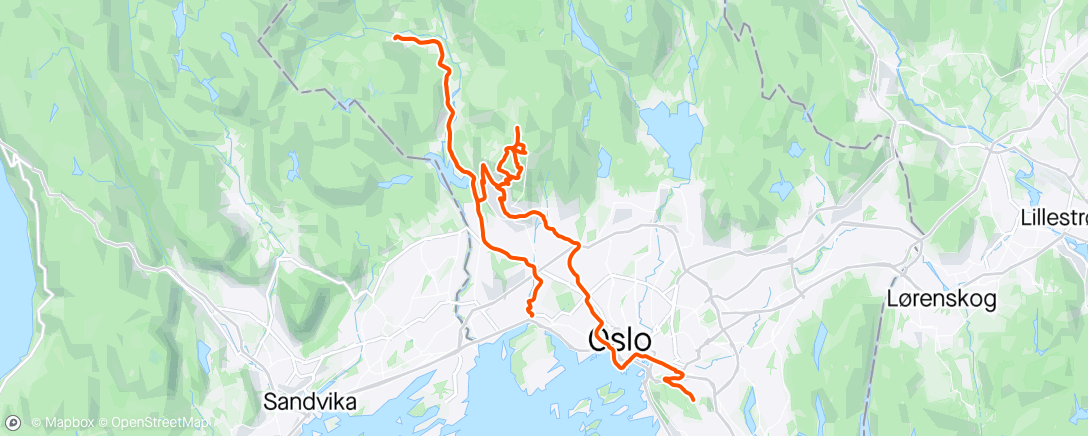 Mapa de la actividad, Sesongstart Tryvann og Sørkedalen