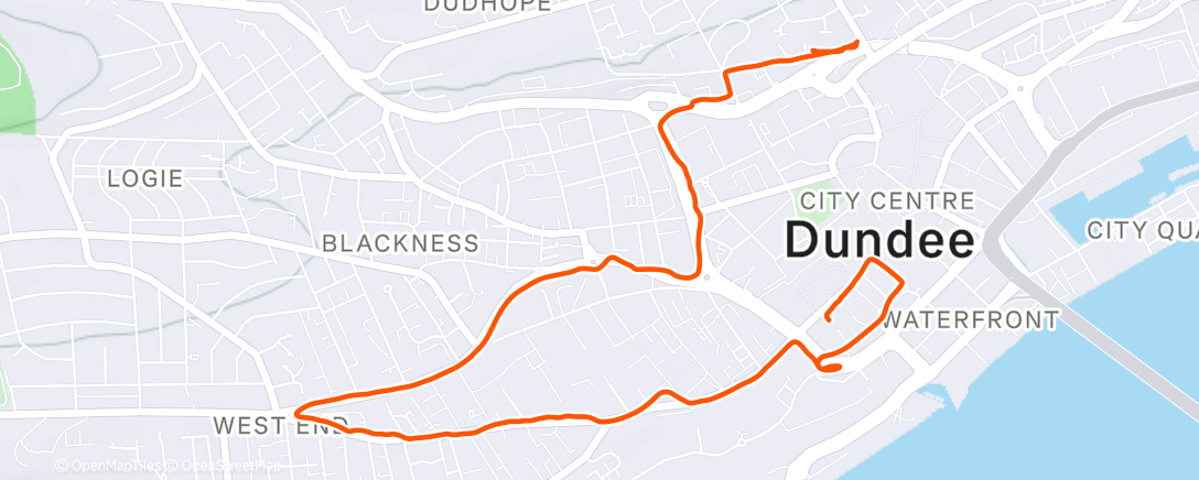 Map of the activity, Afternoon Walk