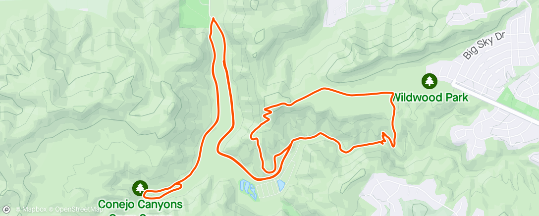 Map of the activity, Hill Canyon with Omar.