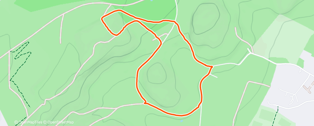 Map of the activity, Friday Morning Walk