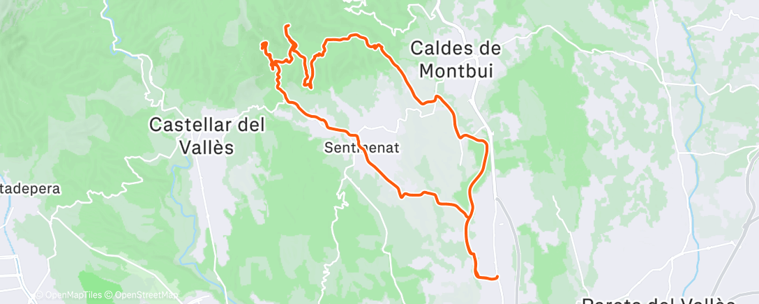 Map of the activity, 15 dias parada por una cerdada y curro.... hoy embarrado ;)