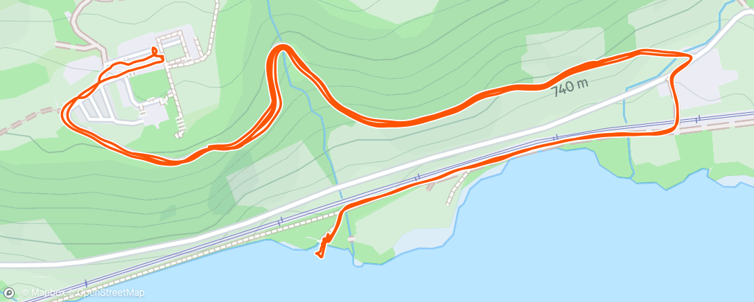 Map of the activity, Lunch Run
