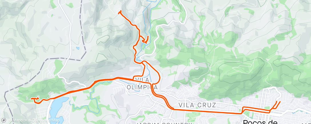 Map of the activity, Tubulão