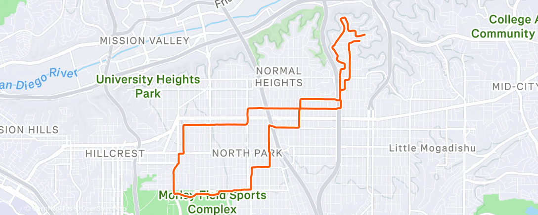 Карта физической активности (Morning Run)