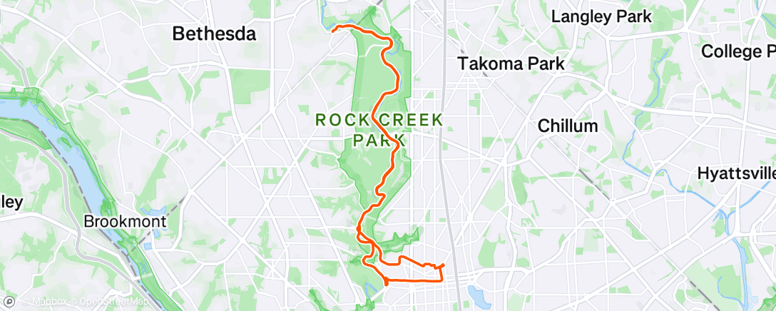 Map of the activity, Afternoon Ride