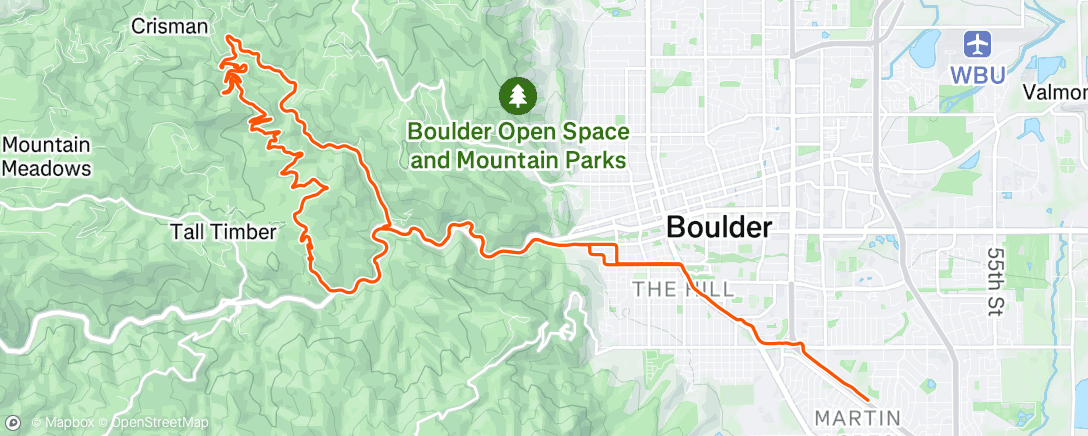Map of the activity, You ride some. You walk some.