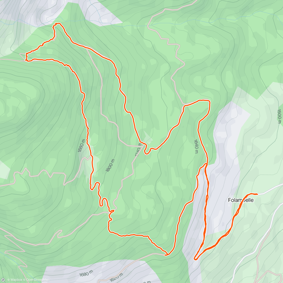 Map of the activity, Forêt domaniale de Mont Guillaume