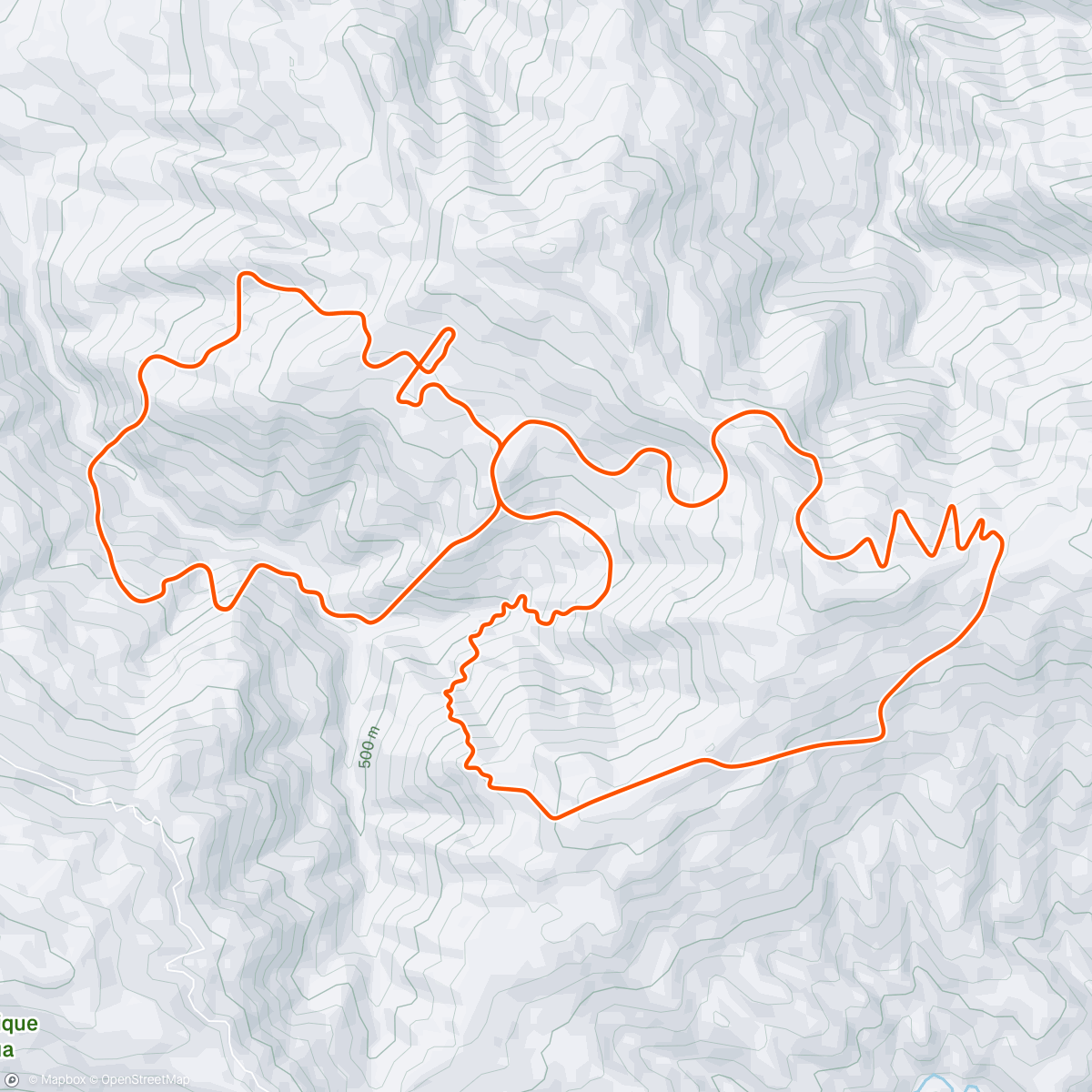 Map of the activity, Sunday spin
