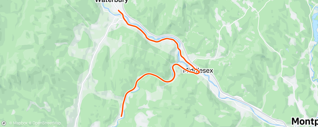 Map of the activity, Qwik rip before long run