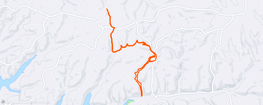 Map of the activity, Morning Hike
