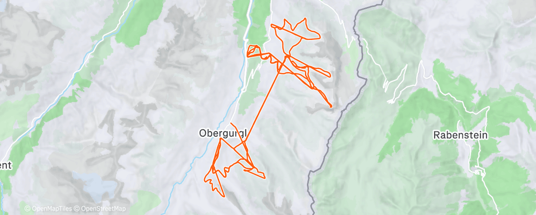 Map of the activity, Obergurgl day 3. Bit delicate.....🙈🍻