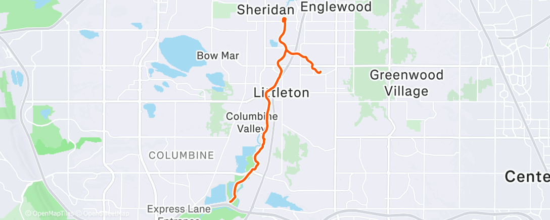 Map of the activity, Failed interception