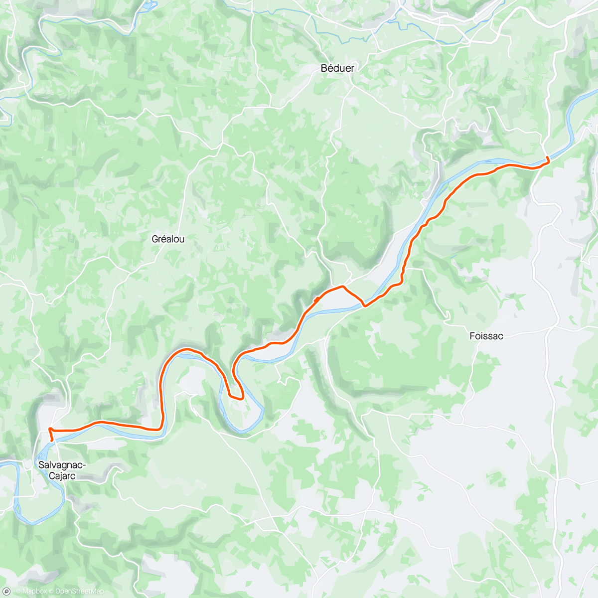 Mapa da atividade, FulGaz - Cajarc