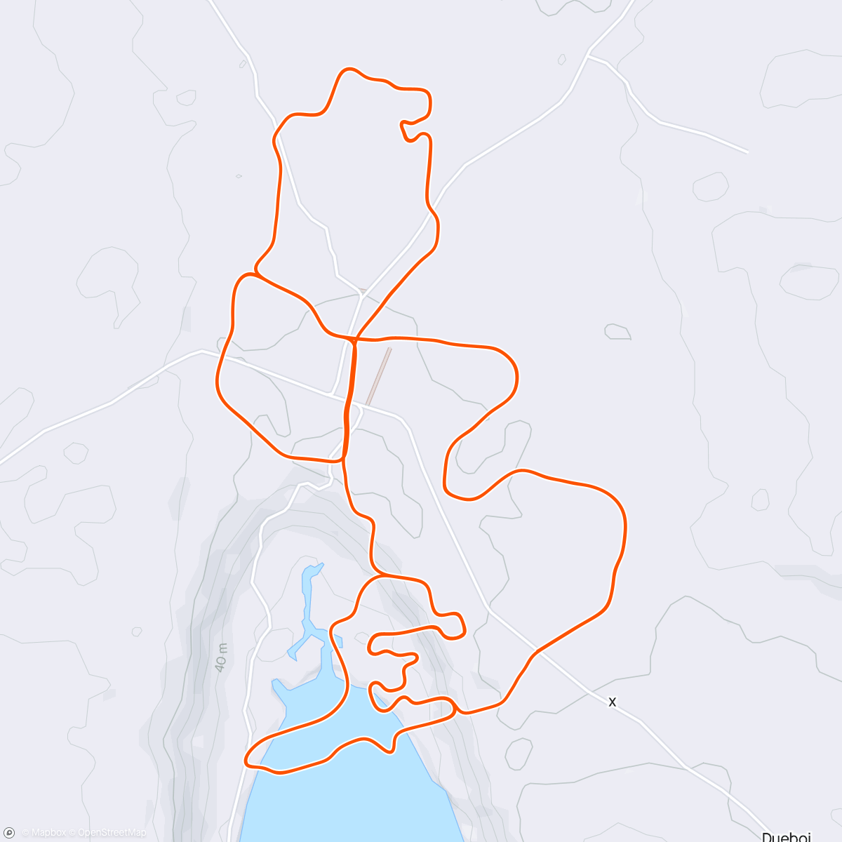 Map of the activity, Zwift - Group Ride: Cycle Nation Berlin Sunrise (D) on Neon Flats in Makuri Islands