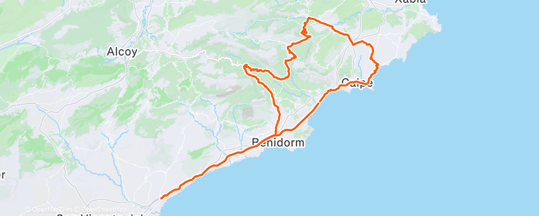 Map of the activity, Morning Ride