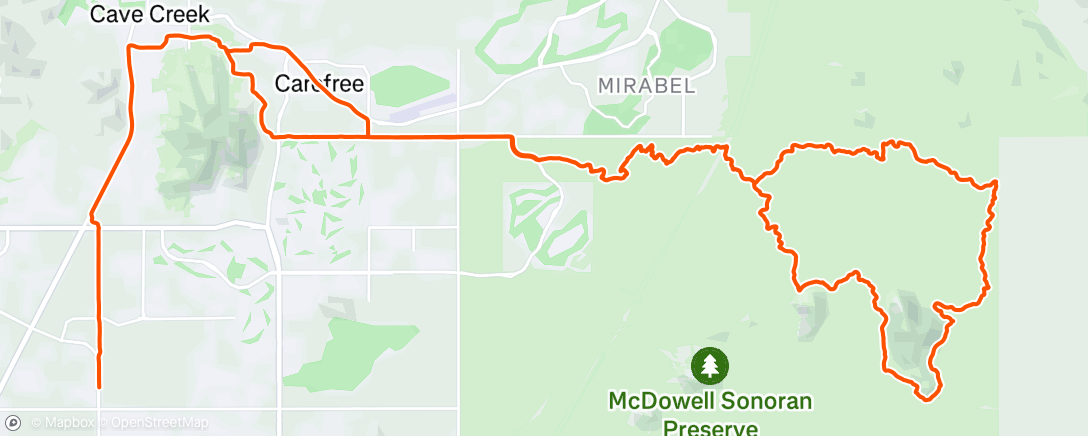 Mapa da atividade, Cycling