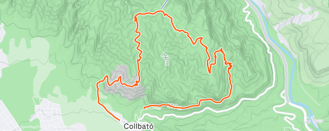 Map of the activity, Carrera de mañana