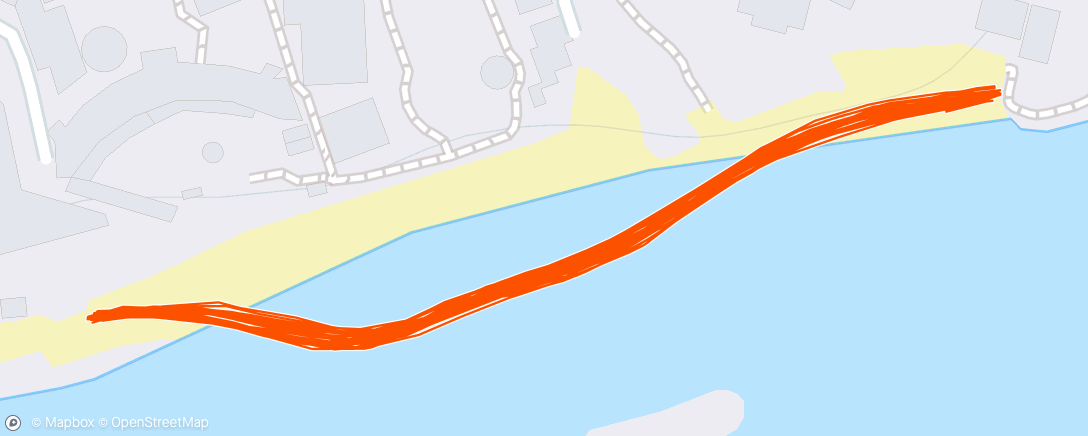 Map of the activity, Early Morning Beach 10k