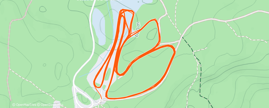 Map of the activity, Morning Nordic Ski