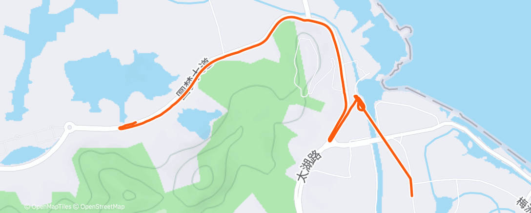 Map of the activity, Lunch Ride