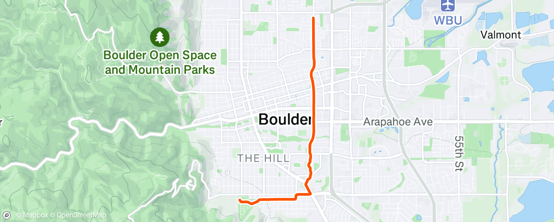 Map of the activity, Lunch Ride