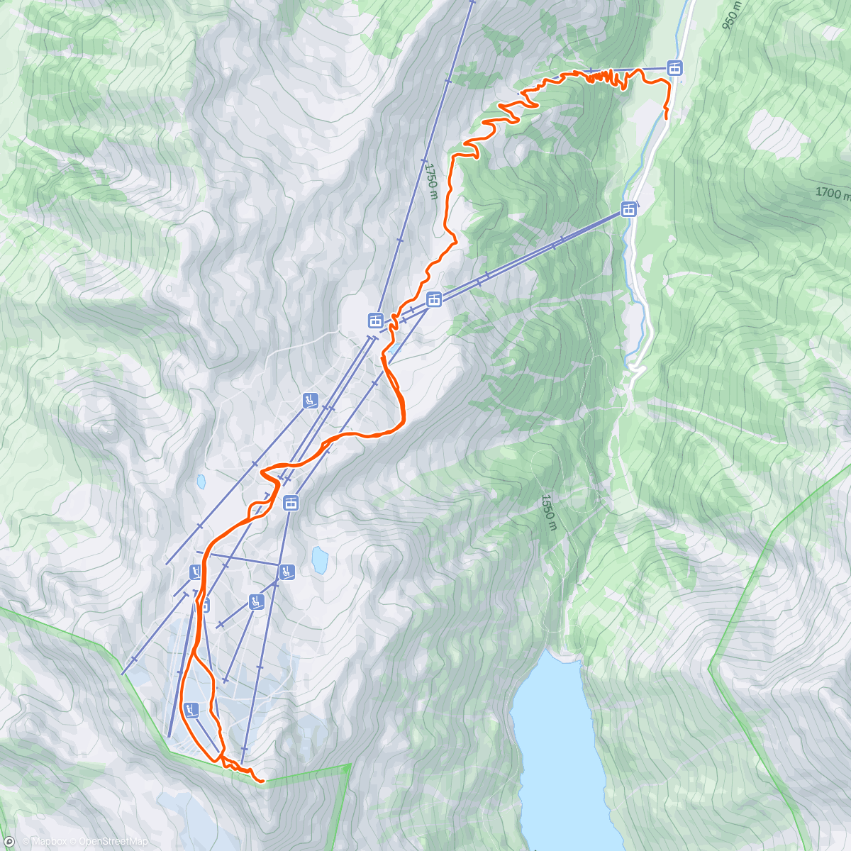 Map of the activity, Kitzsteinhorn
