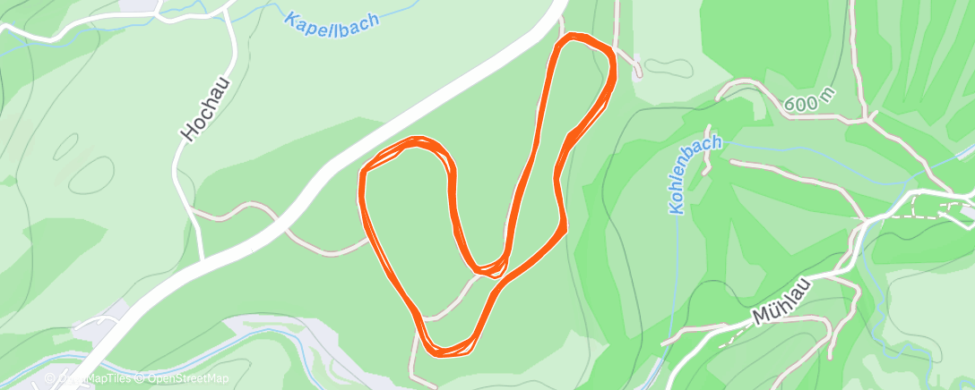 Map of the activity, Ski Nordisch am Morgen
