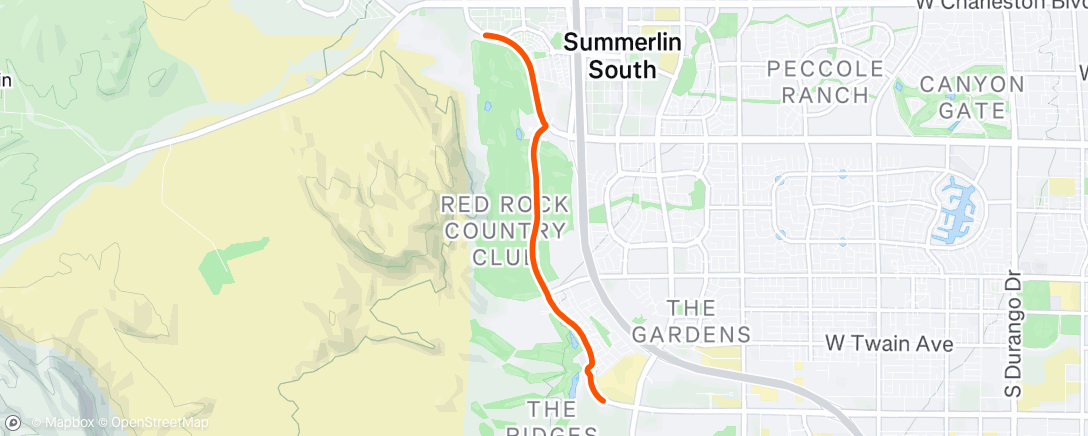 Map of the activity, Morning Run