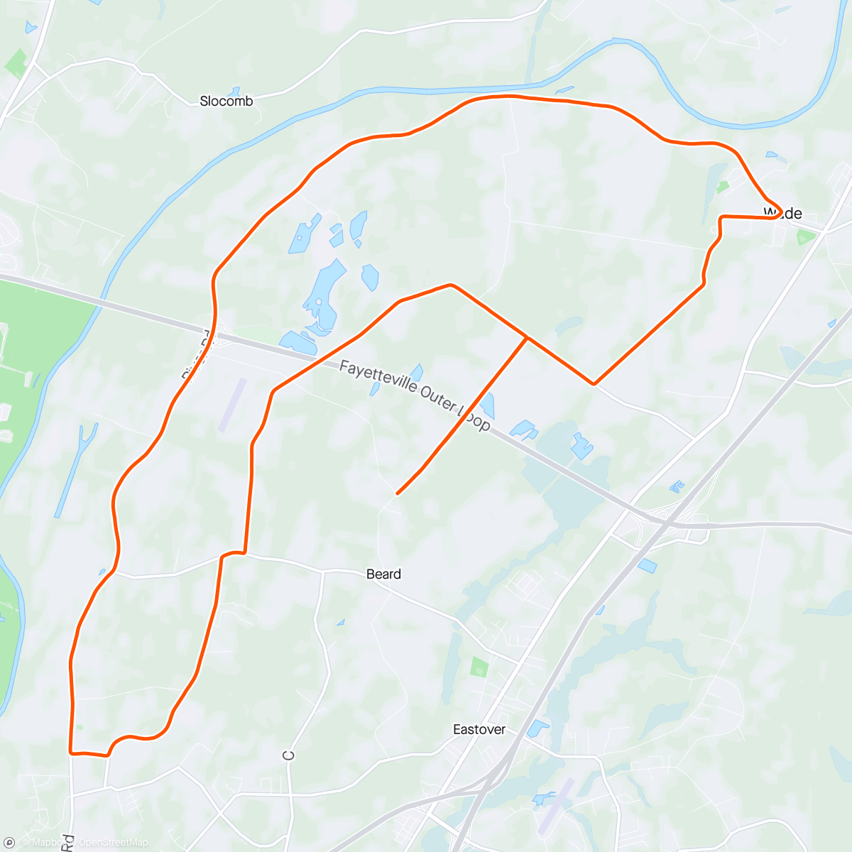 Mapa da atividade, Wade TT Course - Disappointing Effort But It Was What It Was