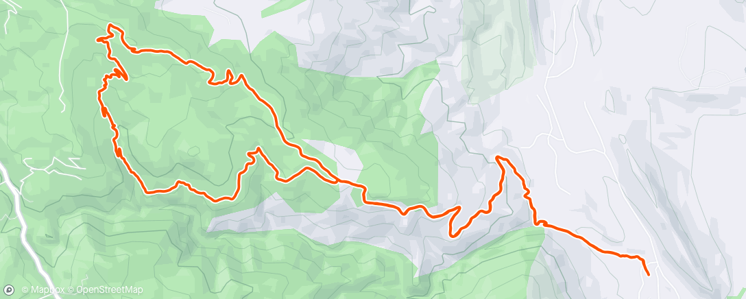 Map of the activity, Hike with Anna